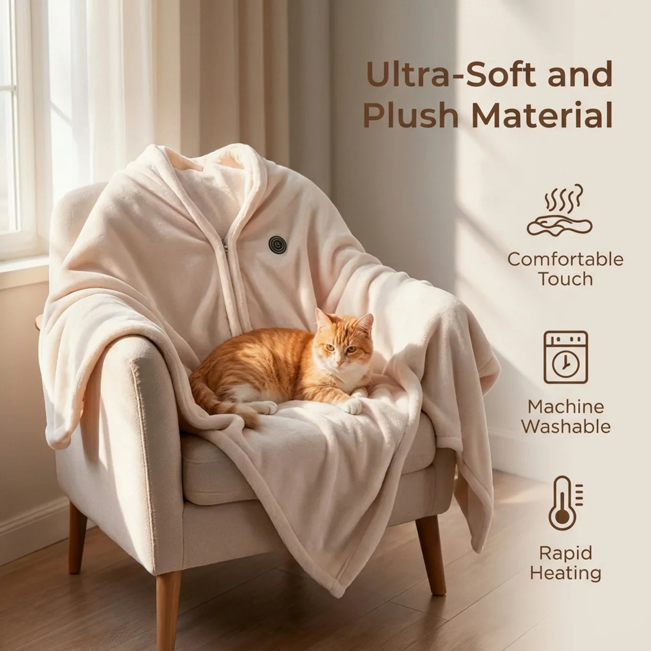 The Snuggly Wrap™ – Original Wearable Heated Blanket.